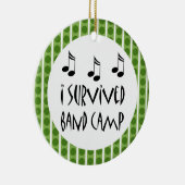 パーソナライズなバンドキャンプ音楽オーナメントのギフト セラミックオーナメント (右)