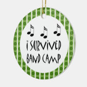 パーソナライズなバンドキャンプ音楽オーナメントのギフト セラミックオーナメント (左)