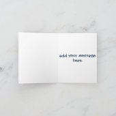 パーソナライズなバースデー・カード-動物のお茶会 カード (内部)