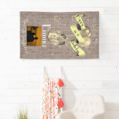 パーソナライズなバーラップの効果の幸せな第50誕生日 横断幕 (インサイチュ)