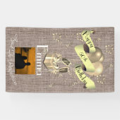 パーソナライズなバーラップの効果の幸せな第50誕生日 横断幕 (横)