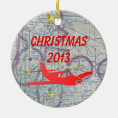 パーソナライズなパイロット セラミックオーナメント (裏面)