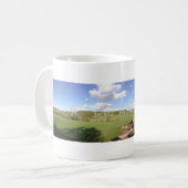 パーソナライズなパノラマ式のカスタムな写真のマグ コーヒーマグカップ (正面左)