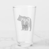 パーソナライズなパパくま タンブラーグラス (裏面)