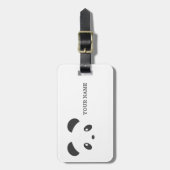 パーソナライズなパンダの荷物のラベル ラゲッジタグ (正面縦)