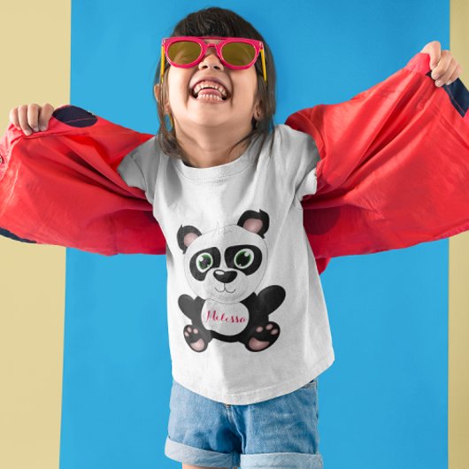 パーソナライズなパンダ Tシャツ