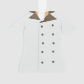 パーソナライズなパン屋のシェフのクリスマスの休日のオーナメント オーナメント (正面)