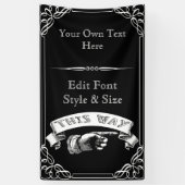 パーソナライズなパーティー、懇親会、お祝いの旗 横断幕 (縦)