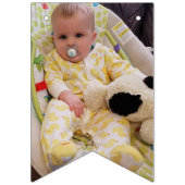 パーソナライズなヒマワリの誕生会の旗 バンティングフラッグ (第1の旗)