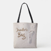 パーソナライズなビーチのバッグおよびトート トートバッグ (裏面)