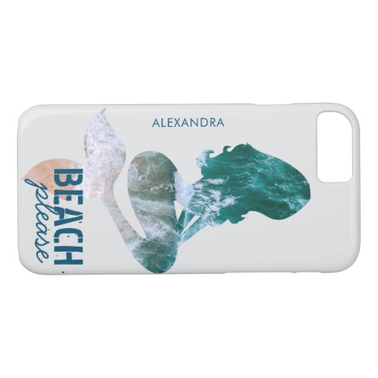 パーソナライズなビーチはおもしろいな人魚を引用します Case-Mate iPhoneケース (裏面(横))