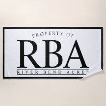 パーソナライズなビーチタオル|の姓タオル