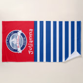 パーソナライズなビーチタオル-家族のギフトのアイディア ビーチタオル (正面)