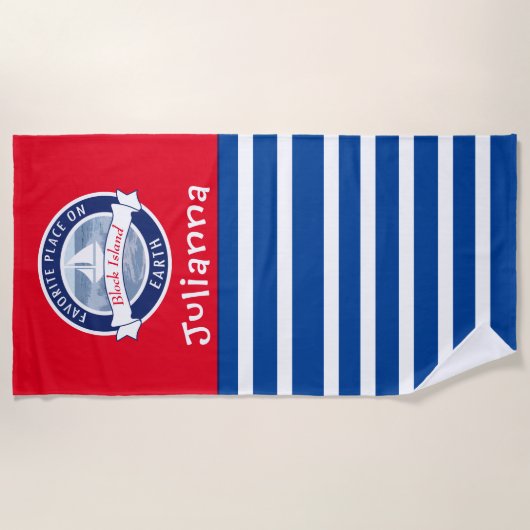 パーソナライズなビーチタオル-家族のギフトのアイディア ビーチタオル (正面)