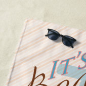 パーソナライズなビーチタオル-家族のビーチの休暇 ビーチタオル (インサイチュ)