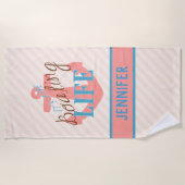 パーソナライズなビーチタオル-船遊びのギフト ビーチタオル (正面)