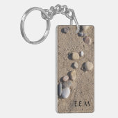 パーソナライズなビーチKeychain キーホルダー (正面左)