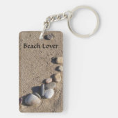 パーソナライズなビーチKeychain キーホルダー (裏面)