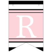 パーソナライズなピンクおよびやみ市場の旗布の旗 バンティングフラッグ (第3の旗)