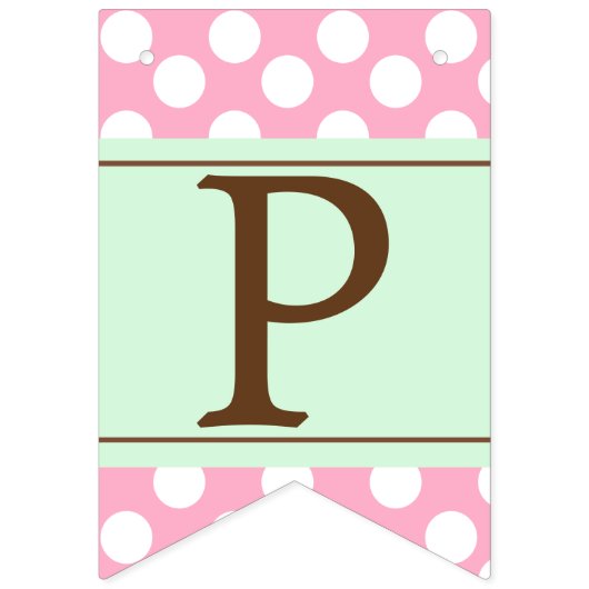 パーソナライズなピンクおよび真新しいマーケティングの旗布の旗 バンティングフラッグ (第2の旗)