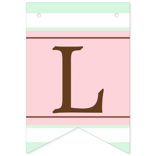 パーソナライズなピンクおよび真新しいマーケティングの旗布の旗 バンティングフラッグ (第3の旗)