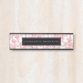 パーソナライズなピンクのフラミンゴ サインプレート (正面)