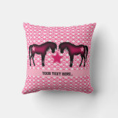 パーソナライズなピンクの子馬 クッション (裏面)