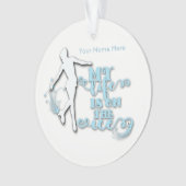 パーソナライズなフィギュアスケート選手のオーナメント オーナメント (正面)