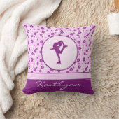 パーソナライズなフィギュアスケート選手のデキセドリン錠の花柄 クッション (ブランケット)