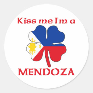 パーソナライズなフィリピンは私によってがMendozaである私に接吻します ラウンドシール