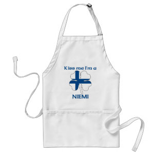 パーソナライズなフィンランドは私によってがNiemiである私に接吻します スタンダードエプロン