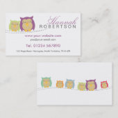 パーソナライズなフクロウの名刺 名刺 (正面/裏面)