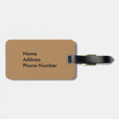 パーソナライズなフクロウの木の荷物のラベル ラゲッジタグ (裏面横)