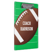 パーソナライズなフットボールのファンのスポーツコーチ クリップボード (右)