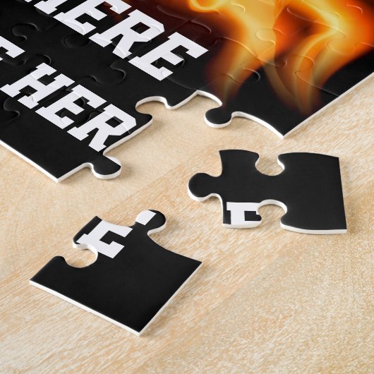 パーソナライズなフットボールは名前、チーム、数を困惑させます ジグソーパズル (側面)