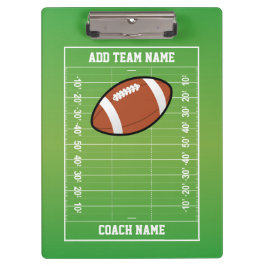 パーソナライズなフットボール競技場のコーチ クリップボード