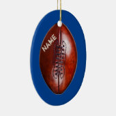 パーソナライズなフットボール・チームのギフトのアイディア、オーナメント セラミックオーナメント (右)