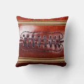 パーソナライズなフットボール・チームのギフトのクールなヴィンテージの一見 クッション (裏面)