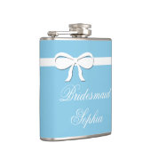 パーソナライズなフラスコの新婦付添人のギフトの水の結婚 フラスク (右)