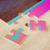 パーソナライズなフラミンゴのパズル ジグソーパズル (側面)