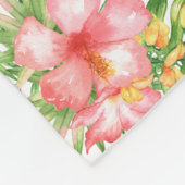 パーソナライズなフラミンゴの子供のフリースブランケット フリースブランケット (角)