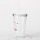 パーソナライズなフラワー・ガールのコップ アクリルタンブラー (左)