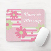パーソナライズなフラワー・ガールのマウスパッド マウスパッド (マウス)
