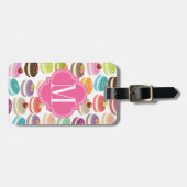 パーソナライズなフランスのなマカロン ラゲッジタグ (正面横)