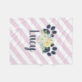 パーソナライズなフリースペット毛布 フリースブランケット (正面(横))