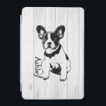パーソナライズなフレンチ・ブルドッグの子犬の一突きあなたの色 iPad MINIカバー<br><div class="desc">カスタマイズ可能な文字との素朴な木製の背景のデザインに対するフレンチ・ブルドッグのケシのかわいいグラフィックか名前またはイニシャルまたはモノグラム。 背景を削除し、容易にどんな色を好む加えることができます: カスタマイズをそれつけて下さい上のbutton>はEdit >色のBackground> Aメニューを上がりますか、選びますか、1つをまたはあなたが必要とするあらゆる色のための六角形のコードで入りますつけます。</div>