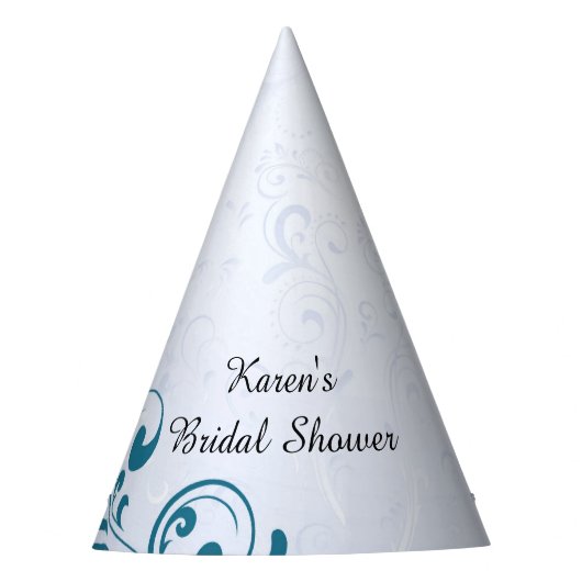 パーソナライズなブライダルシャワーのパーティーの帽子 パーティーハット (正面)