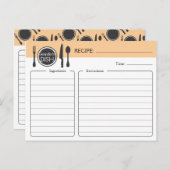 パーソナライズなブライダルシャワーのレシピカード ポストカード (正面/裏面)