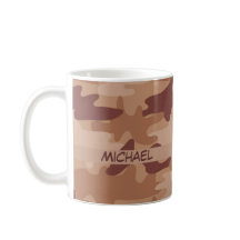 パーソナライズなブラウンタンの迷彩柄のカムフラージュの名前