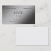 パーソナライズなブラシをかけられた金属 名刺 (正面/裏面)